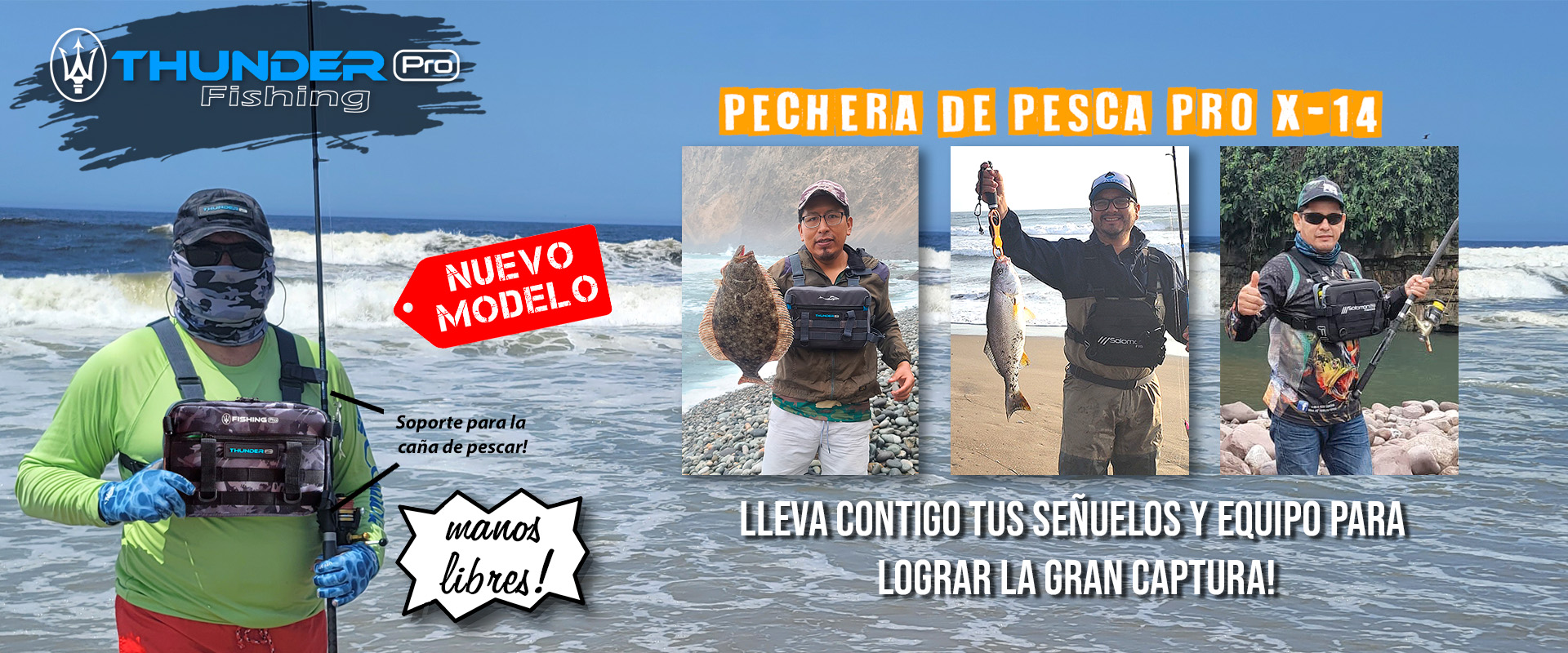 NUEVA PECHERA DE PESCA CAMO 14